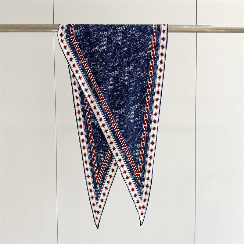 Twill Silk Scarf Women's Light Luxury