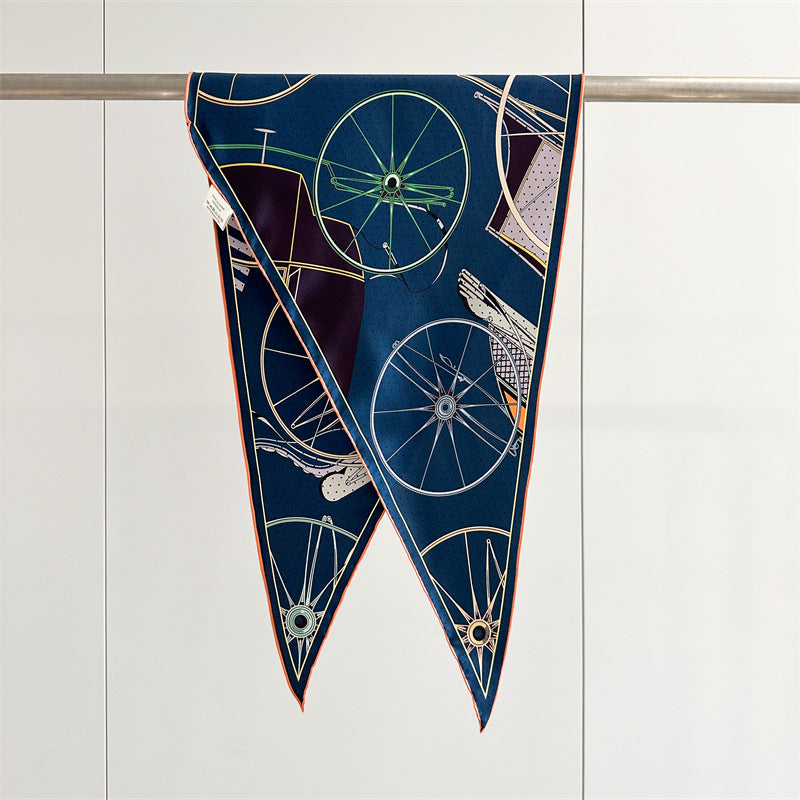 Twill Silk Scarf Women's Light Luxury