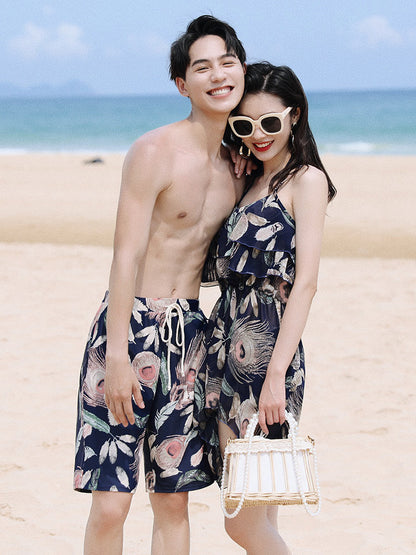 Seaside Beach Couple Honeymoon Vacation Swimsuit