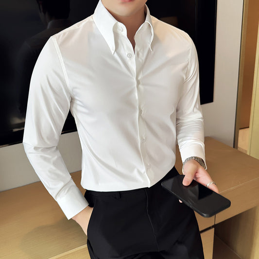 Men’s Plus-Size Non-Iron Long-Sleeve Shirt – Tailored Comfort