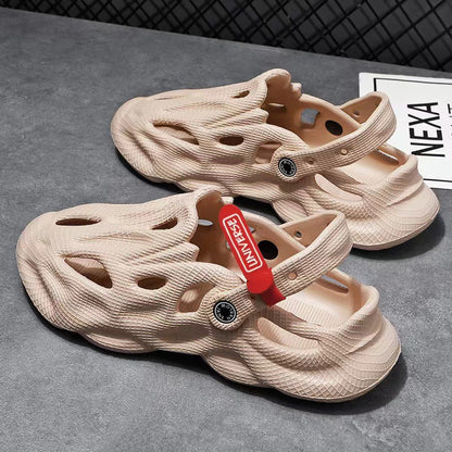 Men’s Coconut Hole Shoes – Dual-Use Indoor/Outdoor Breathable Sandals