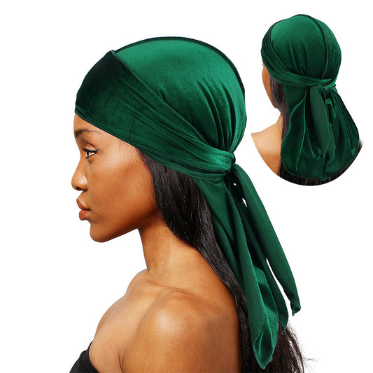 European And American Popular Korean Velvet Long Tail Pirate Hat