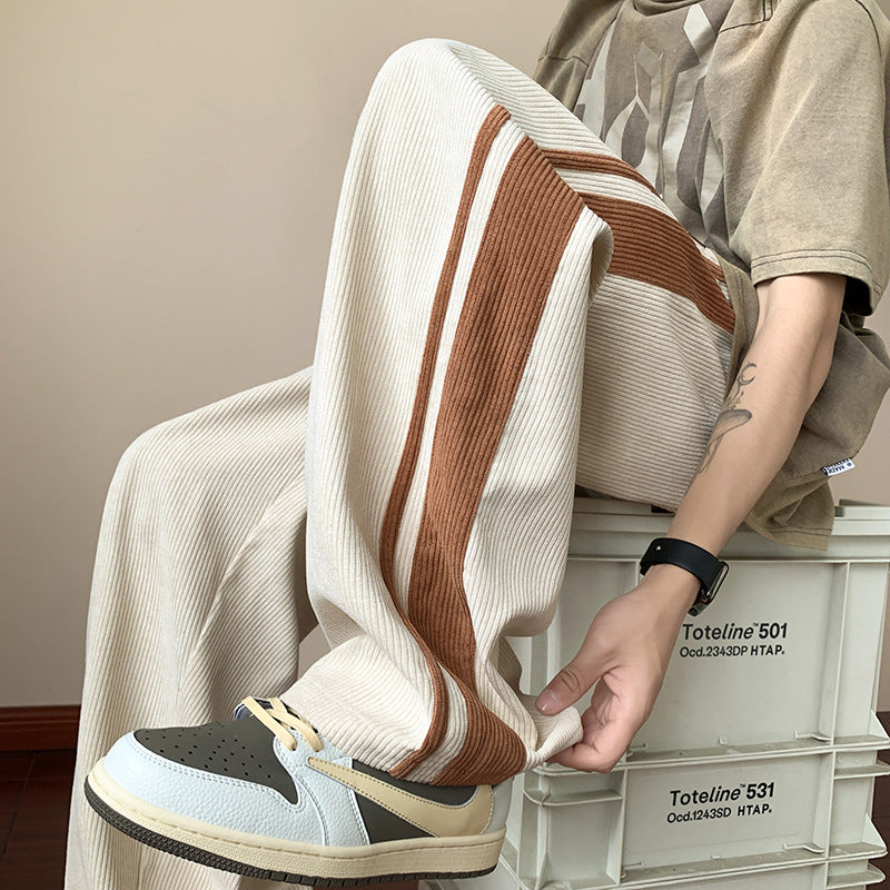 Loose Corduroy Trousers for Men – Winter Leisure Fashion Pants by NYLIXA