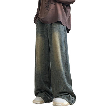 Men's Summer Wide-Leg Straight Jeans – Ruan Handsome Casual Fit