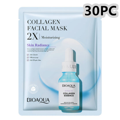 Collagen Face Mask – Moisturizing & Firming Sheet Mask with Hyaluronic Acid