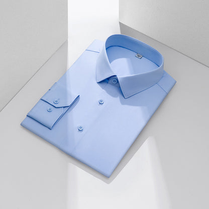 Men’s Three-Proof Bamboo Fiber Long-Sleeve Shirt – Water, Oil & Stain Resistant