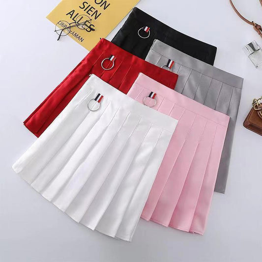 Trendy Street Pleated Mini Skirt with Safety Shorts