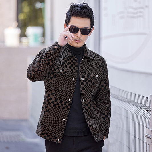 Men's Loose Fit Solid Color Coat – All-Season Comfort & Style