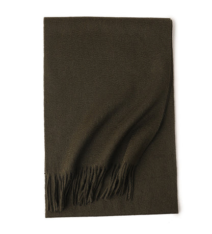 Water Ripple Pure Color Cashmere Warm Scarf
