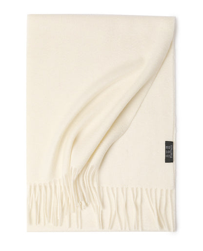 Water Ripple Pure Color Cashmere Warm Scarf