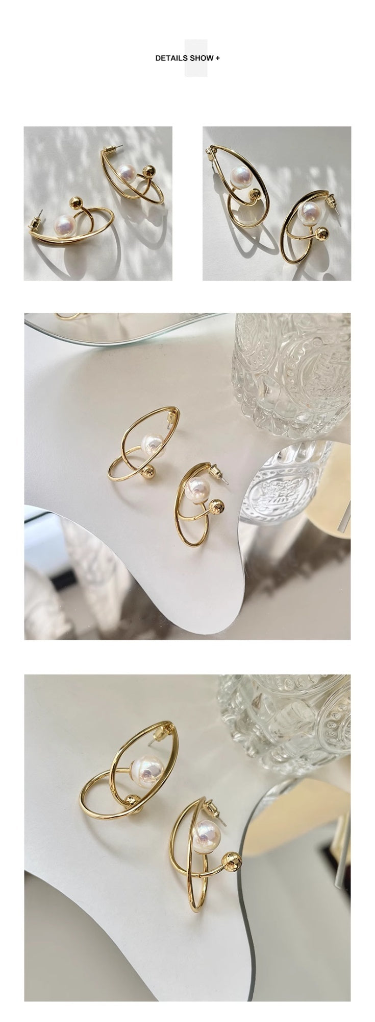 European And American French High-end Pearl Earrings For Women