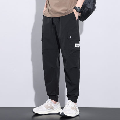 Loose Tapered Harem Pants for Men – Quick-Dry, Streetwear Style, Breathable Comfort