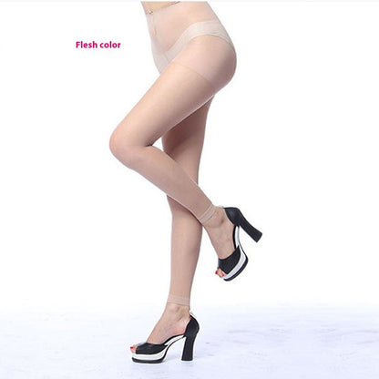 Women's Plus Size Cored Wire 9 Points Pantyhose Without Connecting Feet
