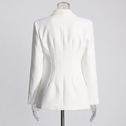 Slim Fit Patchwork Blazer for Women – Stylish Suit Jacket with Modern Fit | NYLIXA