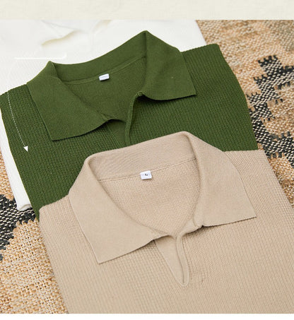 Men's Retro Knitwear Business Shirt – Slim Fit Casual Sweater Top for Office & Daily Wear | NYLIXA