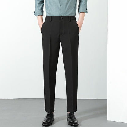 Men’s 9/10 Length Straight Suit Pants – Casual Smart-Fit Trousers for Modern Style | NYLIXA