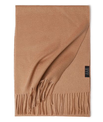 Water Ripple Pure Color Cashmere Warm Scarf