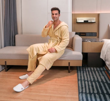 Men's Fibre Velvet Gown Set
