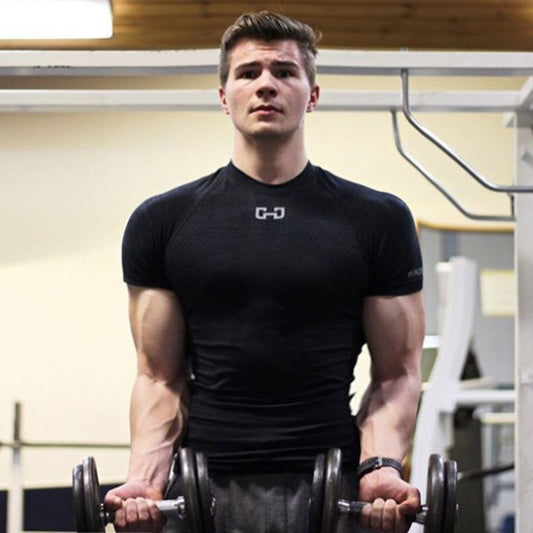 Men's Compression Fit Sports T-Shirt – Quick-Dry, Moisture-Wicking Gym Top (M-2XL)
