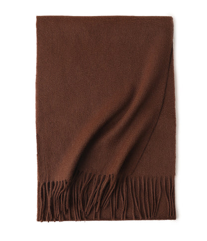 Water Ripple Pure Color Cashmere Warm Scarf