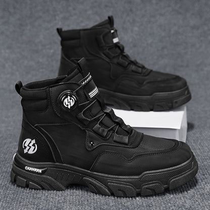 Men’s Outdoor Sports PU Leather Worker Boots