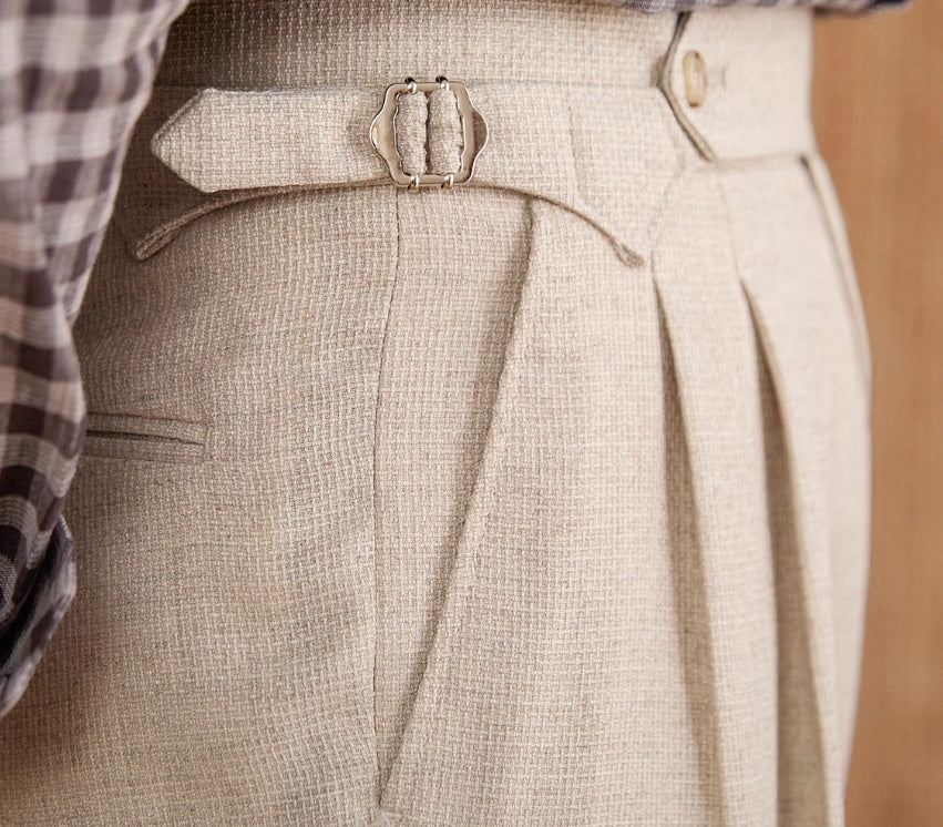 Men’s Naples Slim Fit Suit Pants – Iron-Free Business Commute Trousers