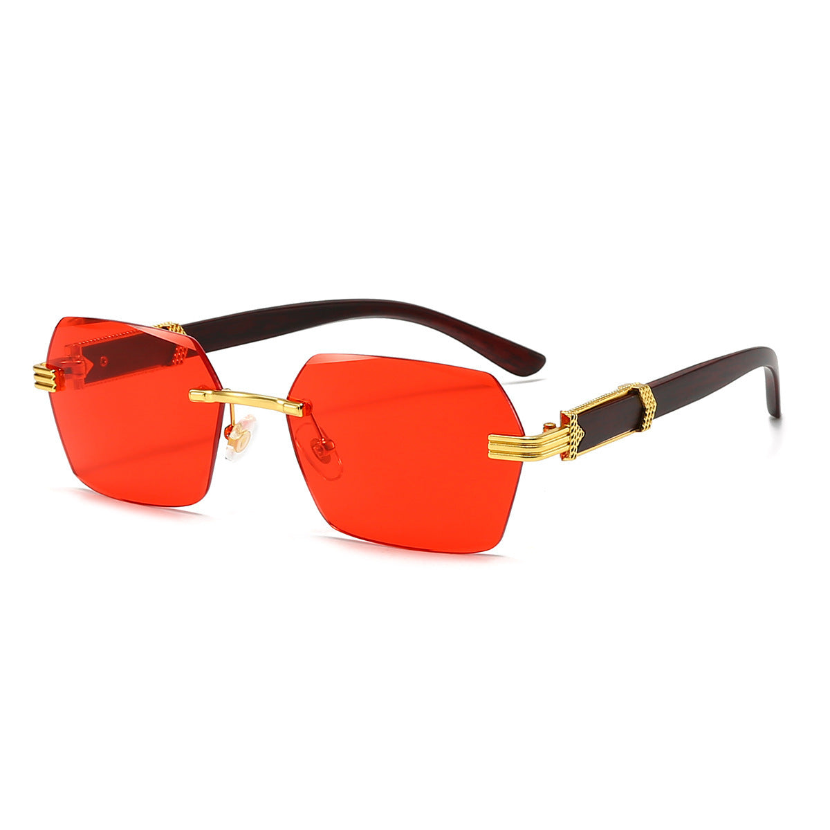 Fashion Square Rimless Trimming Glasses