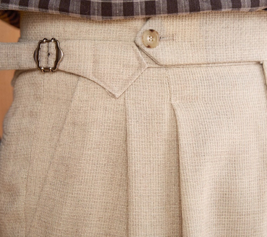 Men’s Naples Slim Fit Suit Pants – Iron-Free Business Commute Trousers