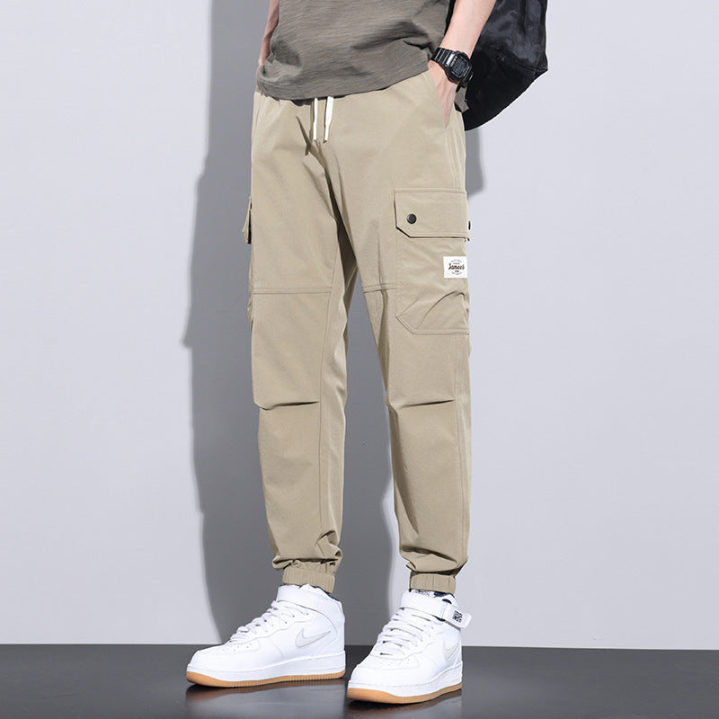 Loose Tapered Harem Pants for Men – Quick-Dry, Streetwear Style, Breathable Comfort