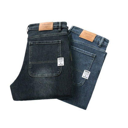 Men’s Stretch Business Jeans – Casual Loose Fit with All-Day Comfort