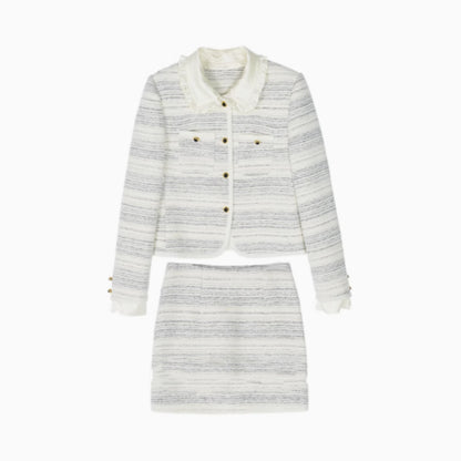 Women's Gradient Doll Collar Temperament Classic Style Two-piece Set