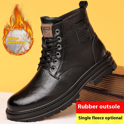 Men’s Winter Martin Boots – Business & Leisure PU Leather High-Top