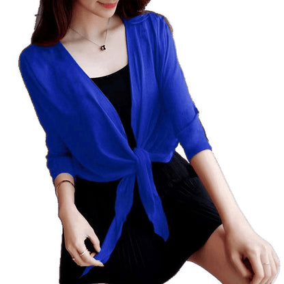 Shawl Short Coat Women's Waistcoat Thin Cardigan Air Conditioning Shirt