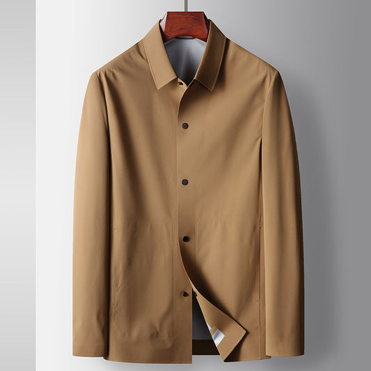 Men’s Business Casual Lightweight Coat – Spring & Summer Thin Layer