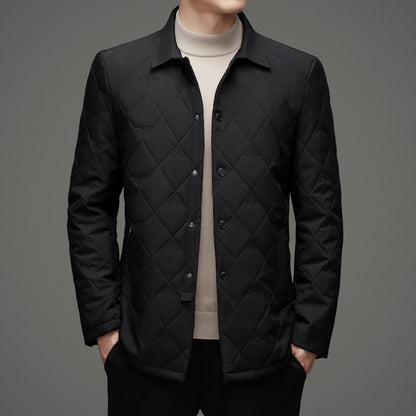 Men's Plaid Collar Cotton Jacket