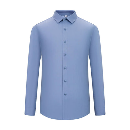 Men’s Three-Proof Bamboo Fiber Long-Sleeve Shirt – Water, Oil & Stain Resistant