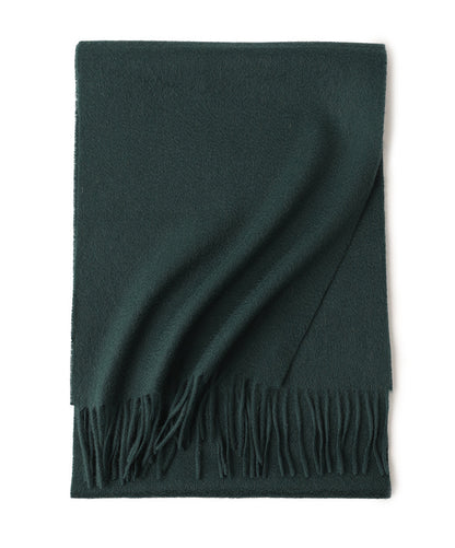 Water Ripple Pure Color Cashmere Warm Scarf