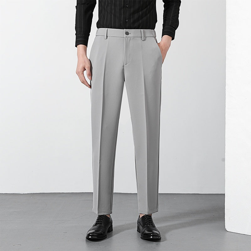 Men’s 9/10 Length Straight Suit Pants – Casual Smart-Fit Trousers for Modern Style | NYLIXA