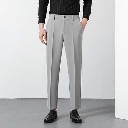 Men’s 9/10 Length Straight Suit Pants – Casual Smart-Fit Trousers for Modern Style | NYLIXA