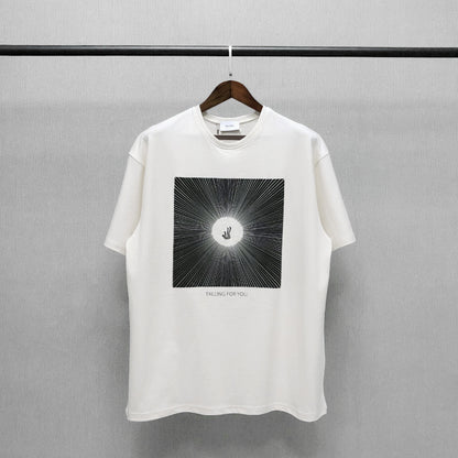 High‑Street Oversized Couple T‑Shirt – Trendy Short‑Sleeve Match wear