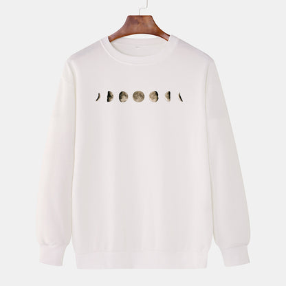 Classic Round Neck Men's Leisure Pullover Printed Sweaters Menswear