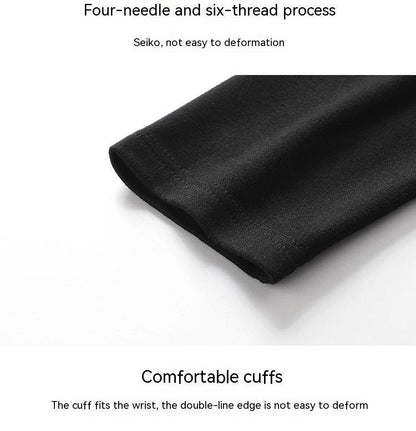 Men’s Fleece‑Lined Thermal Underwear Set – Double‑Sided Brushed Long Johns & Crewneck Top