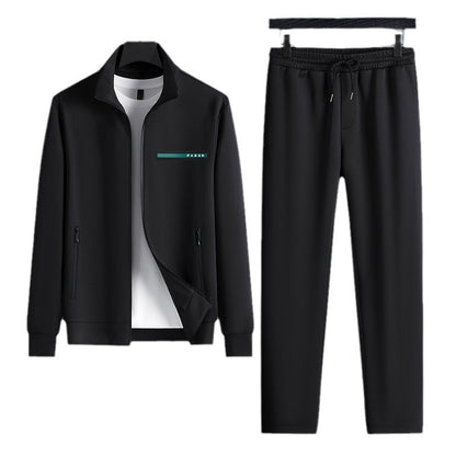 Men’s High-End Two-Piece Long Sleeve Tracksuit – Stylish Casual Sportswear Set