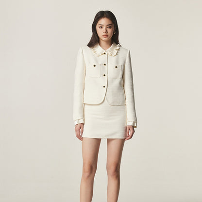 Women's Gradient Doll Collar Temperament Classic Style Two-piece Set