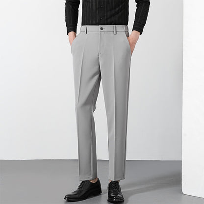 Men’s 9/10 Length Straight Suit Pants – Casual Smart-Fit Trousers for Modern Style | NYLIXA