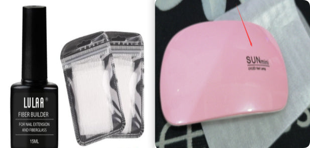 Nail Extension Fiber Set Nail Extension Gel Repair Liquid Paper-free Support Sheet