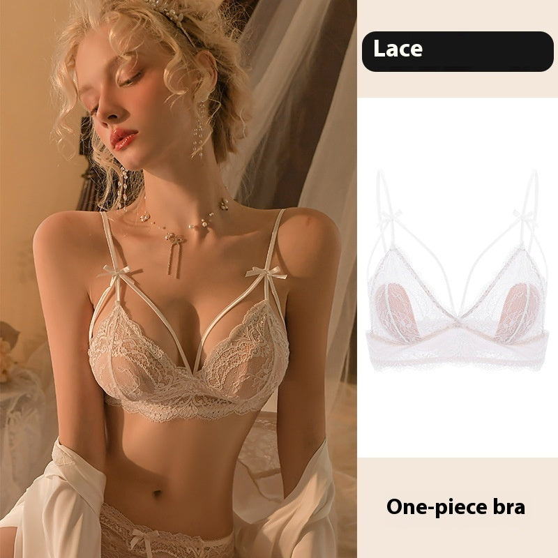 Sexy Comfortable Underwear Push Up Small Size Pure Desire Lace Bra Suit