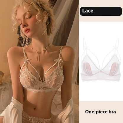 Sexy Comfortable Underwear Push Up Small Size Pure Desire Lace Bra Suit
