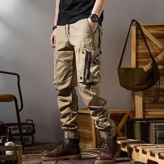 American Workwear Functional Tactical Pants for Men – Straight Fit Outdoor Casual Wear