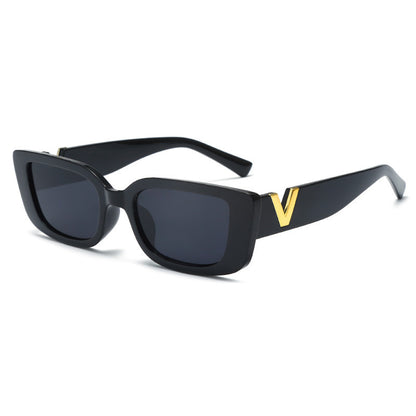 Square-rimmed Glasses White Frame Sunglasses